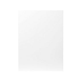 GoodHome Balsamita Matt white slab Matt white Tall appliance Cabinet door (W)600mm (H)806mm (T)16mm