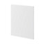 GoodHome Balsamita Matt white slab Standard End panel (H)720mm (W)570mm