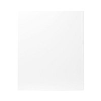 GoodHome Balsamita Matt white slab Tall appliance Cabinet door (H)723mm (T)16mm
