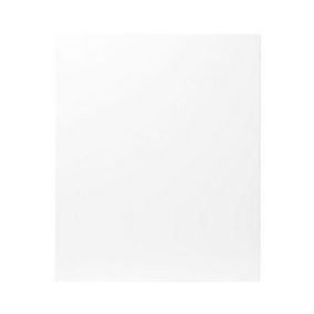 GoodHome Balsamita Matt white slab Tall appliance Cabinet door (W)600mm (H)723mm (T)16mm