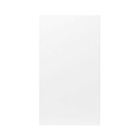 GoodHome Balsamita Matt white slab Tall Cabinet door (W)500mm (H)895mm (T)16mm