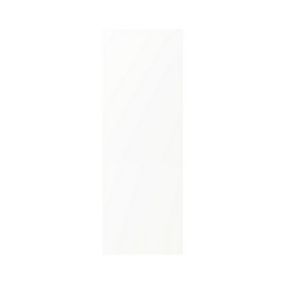 GoodHome Balsamita Matt white slab Tall End panel (H)900mm (W)320mm