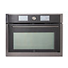 GoodHome Bamia GHCOM50 Built-in Compact Multifunction with microwave Oven - Brushed black stainless steel effect