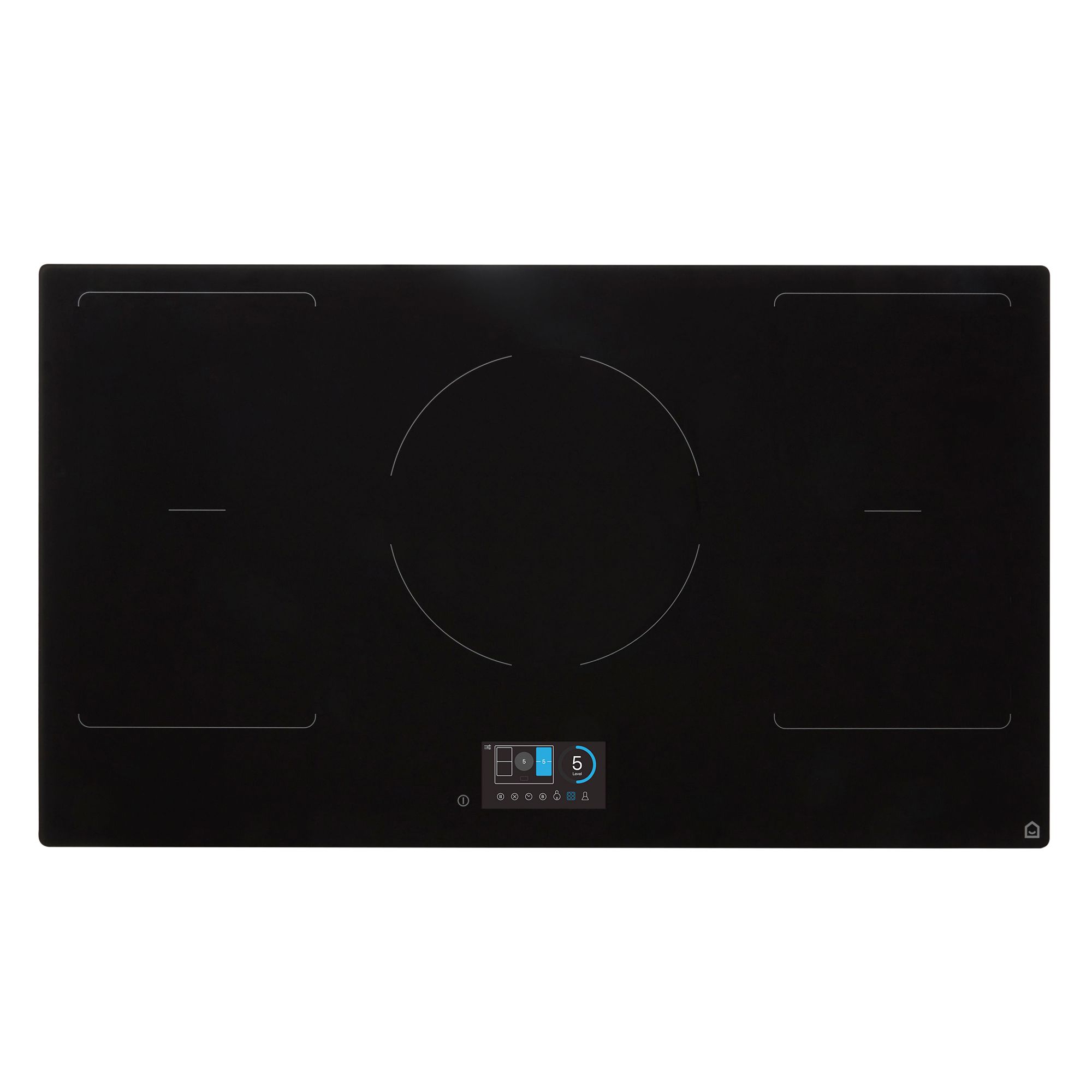 GoodHome Bamia GHIHAC90A 90cm Induction Venting Hob - Black