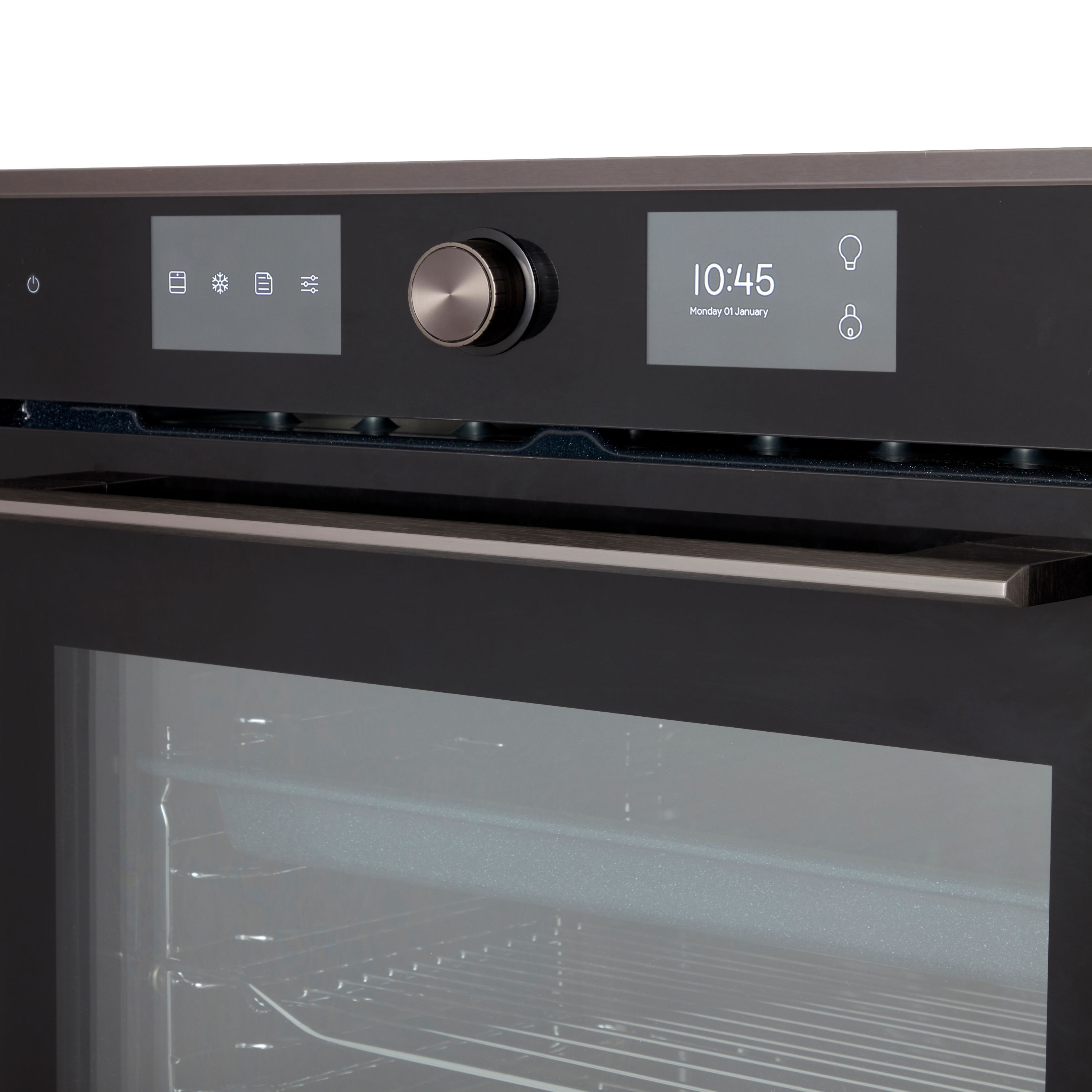 GoodHome Bamia GHPY71 Built-in Single Pyrolytic Oven - Black