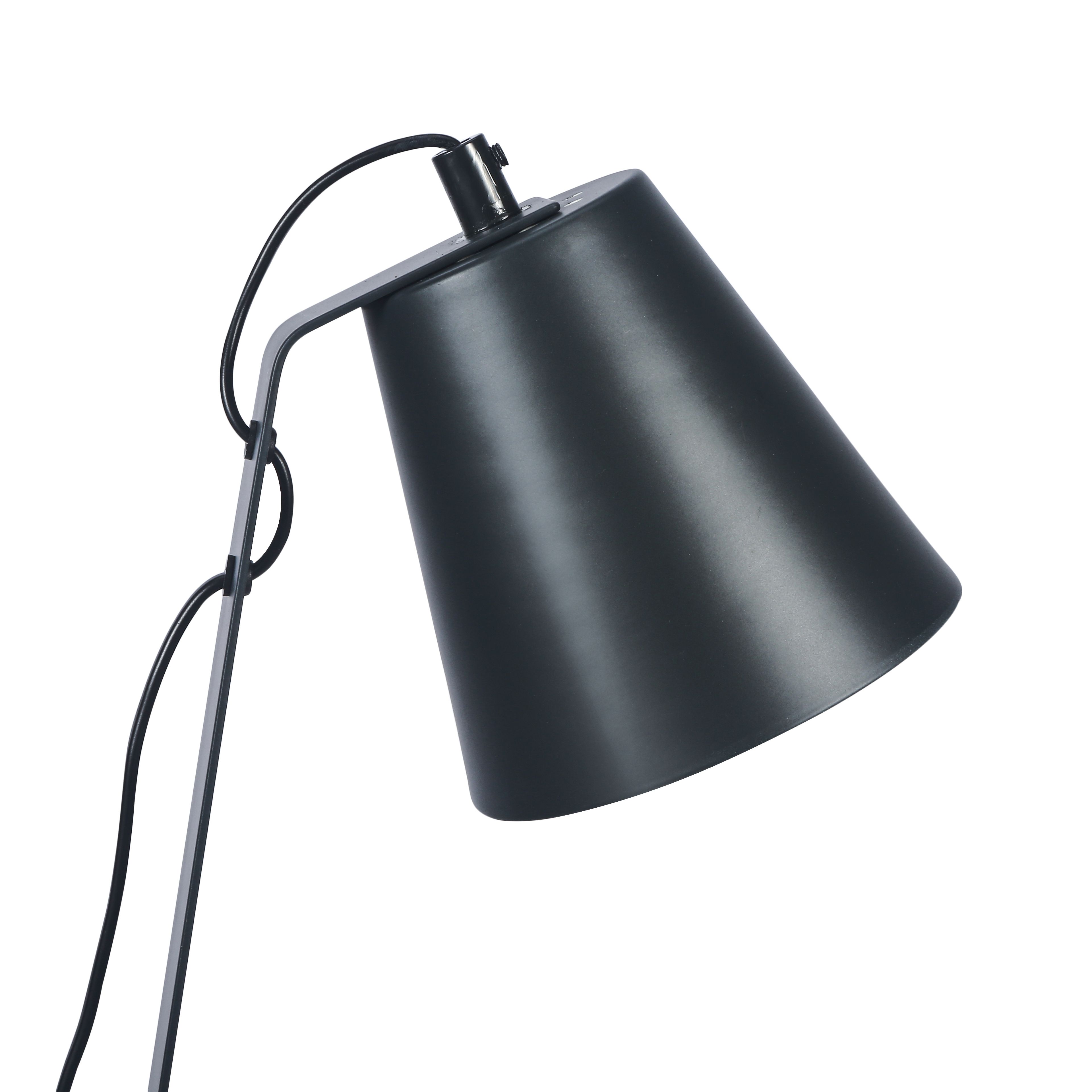 GoodHome Bangoran Matt Dark grey Table light