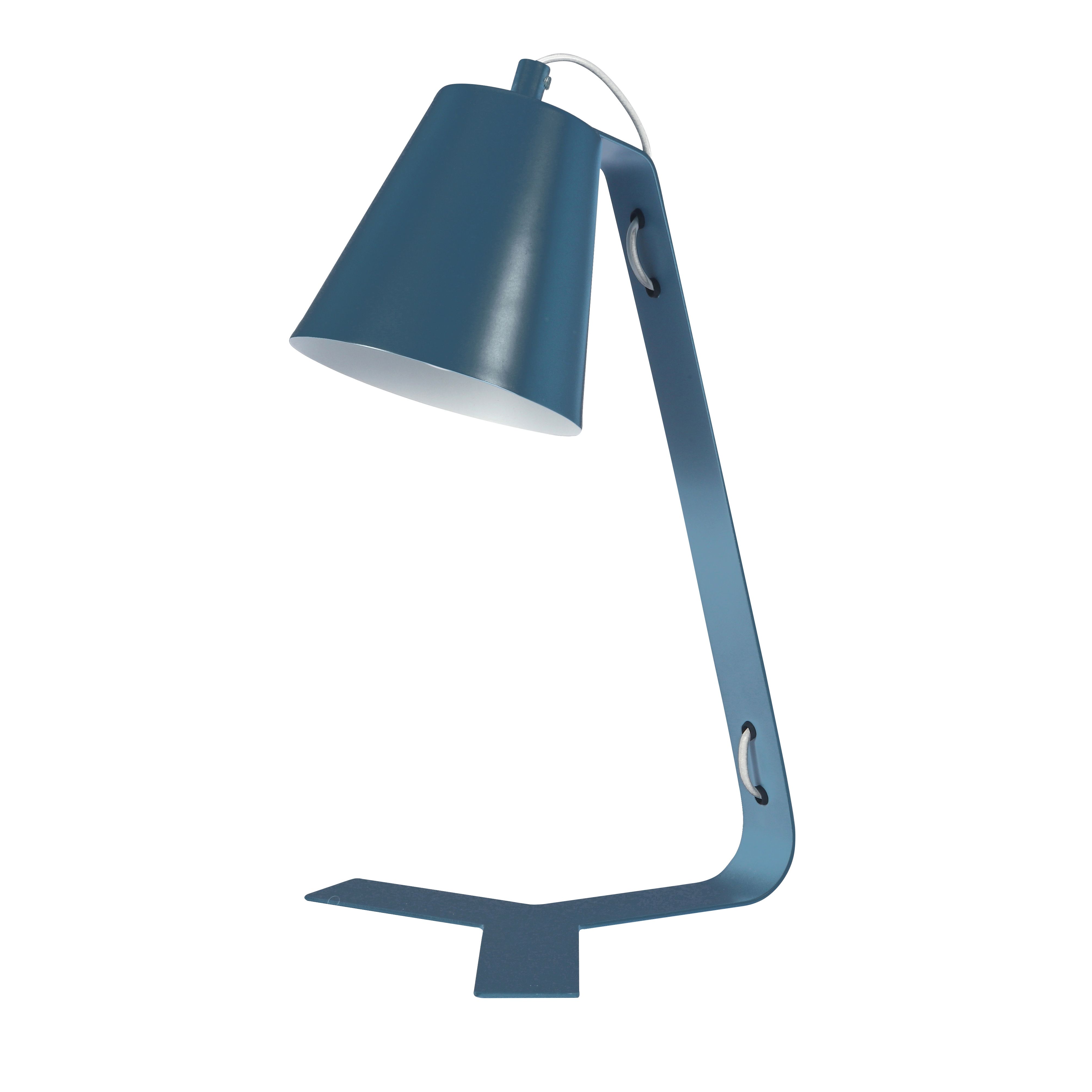 GoodHome Bangoran Matt Light blue Table light
