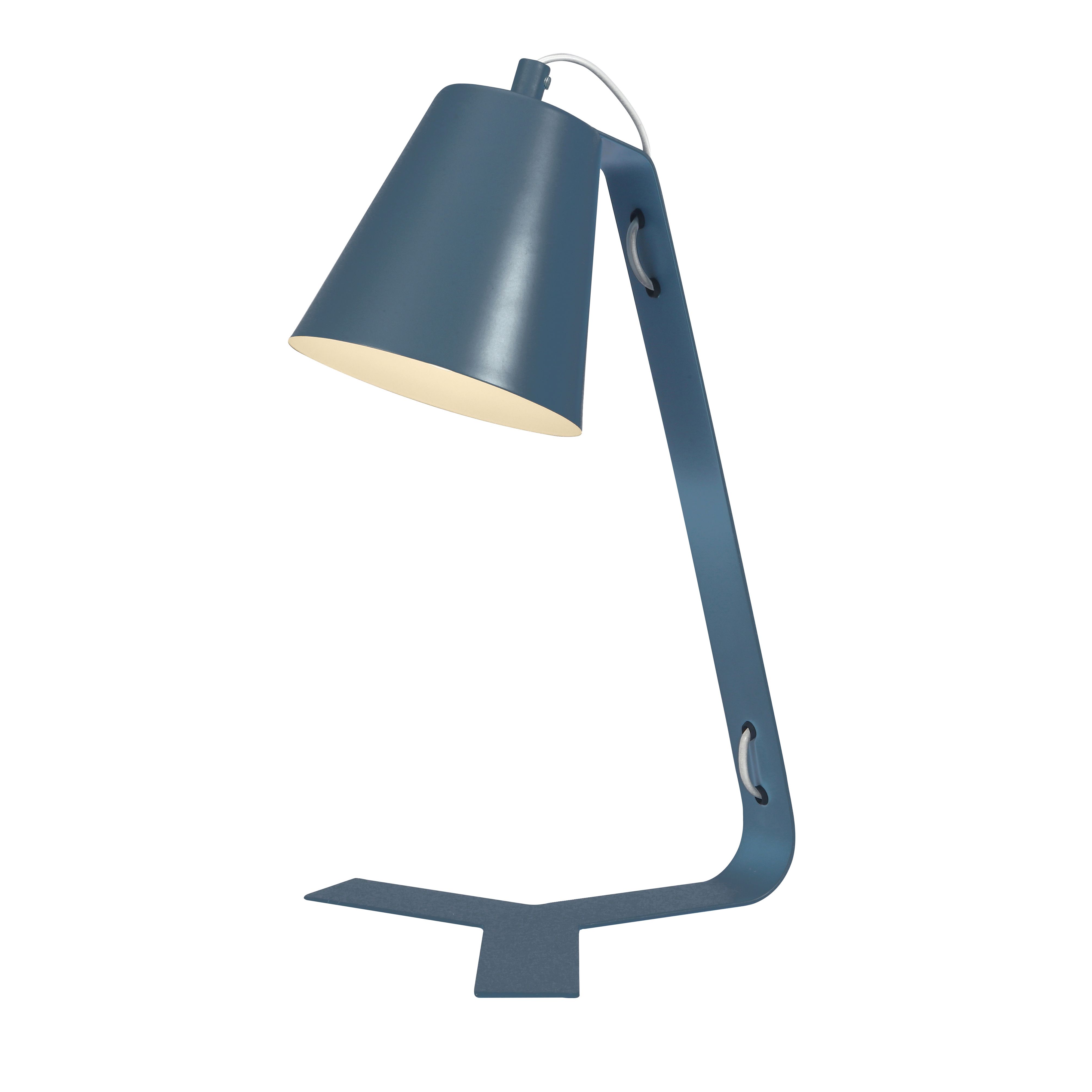 GoodHome Bangoran Matt Light blue Table light