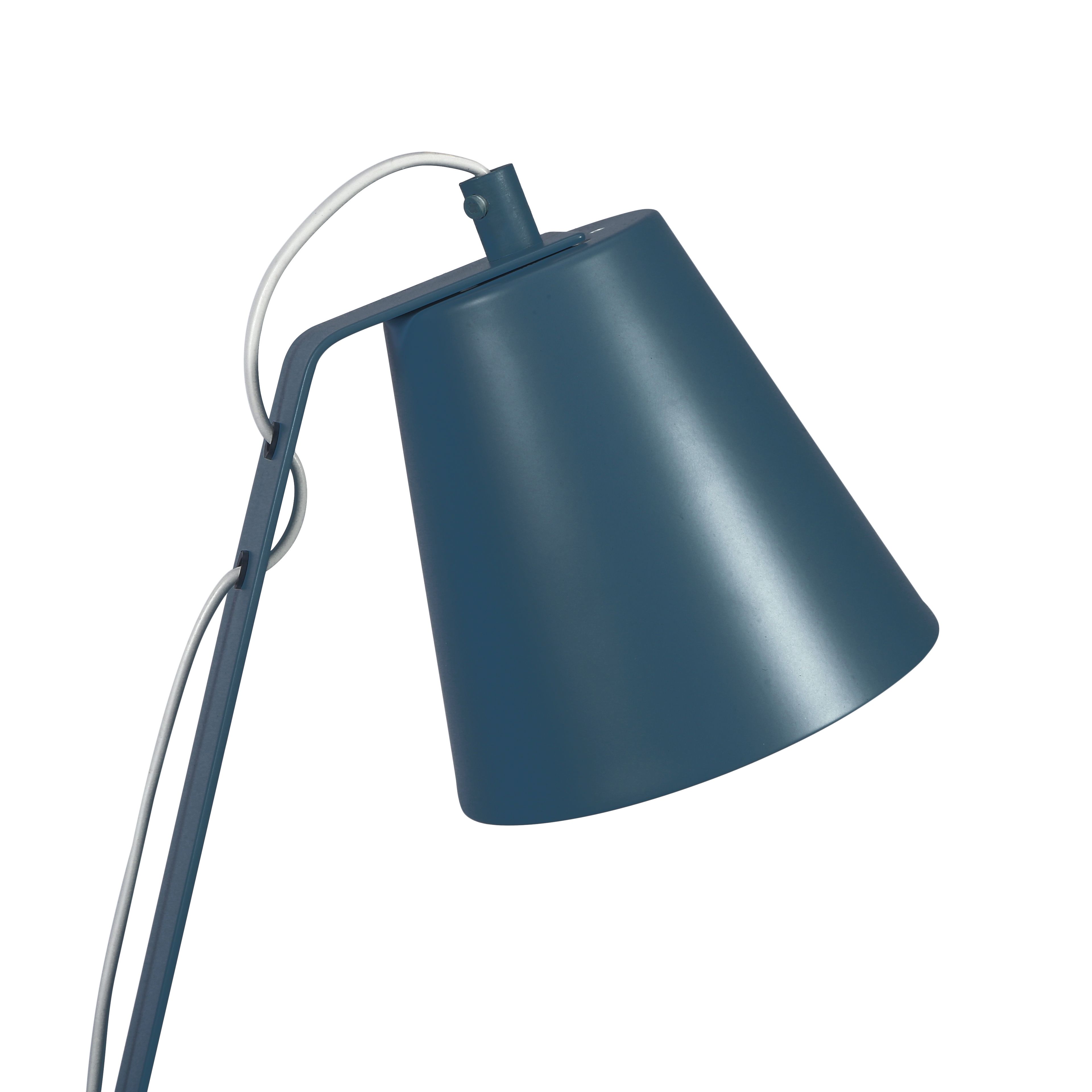 GoodHome Bangoran Matt Light blue Table light