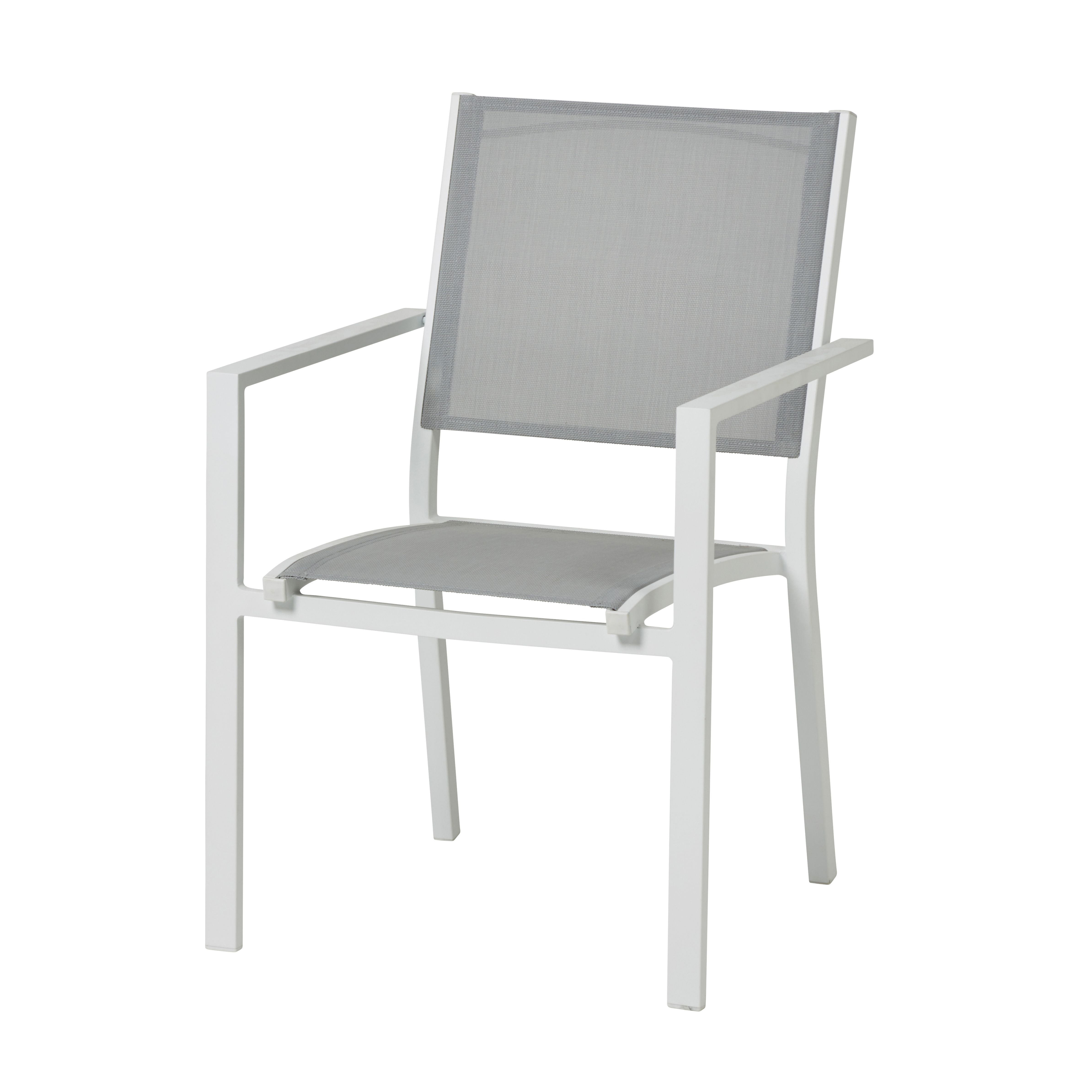 GoodHome Barbana Metal Quarry Grey Armchair DIY at B Q