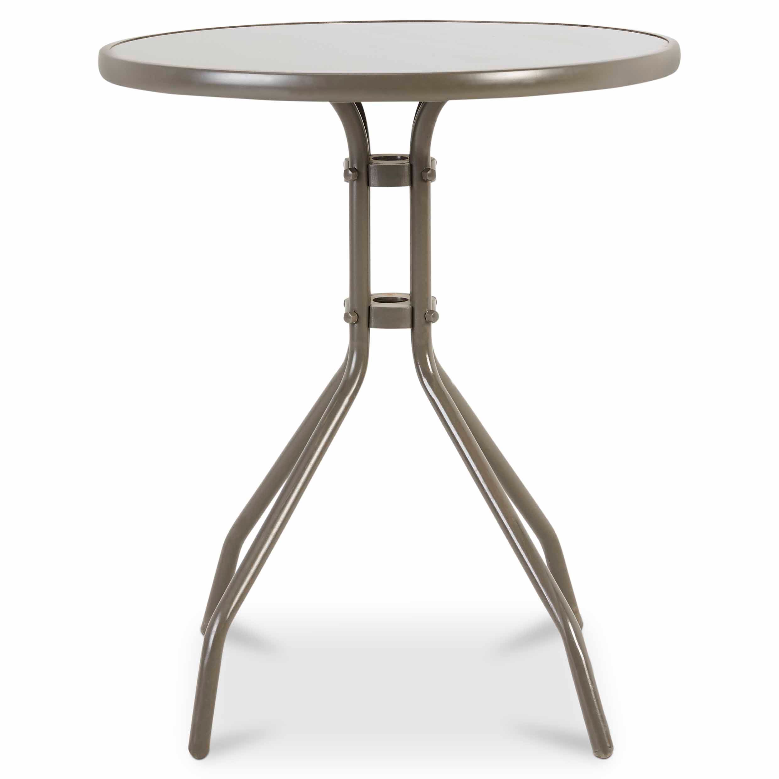 GoodHome Bari Grey Metal 2 seater Table DIY at B Q