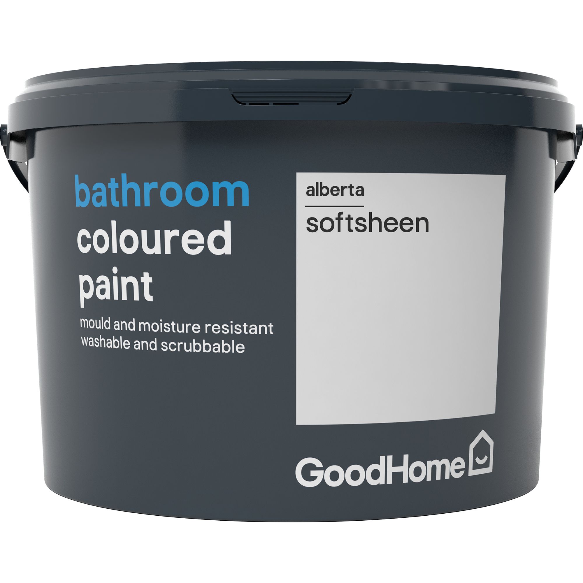 GoodHome Bathroom Alberta Soft sheen Emulsion paint, 2.5L DIY at B&Q