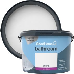 GoodHome Bathroom Alberta Soft sheen Emulsion paint, 2.5L