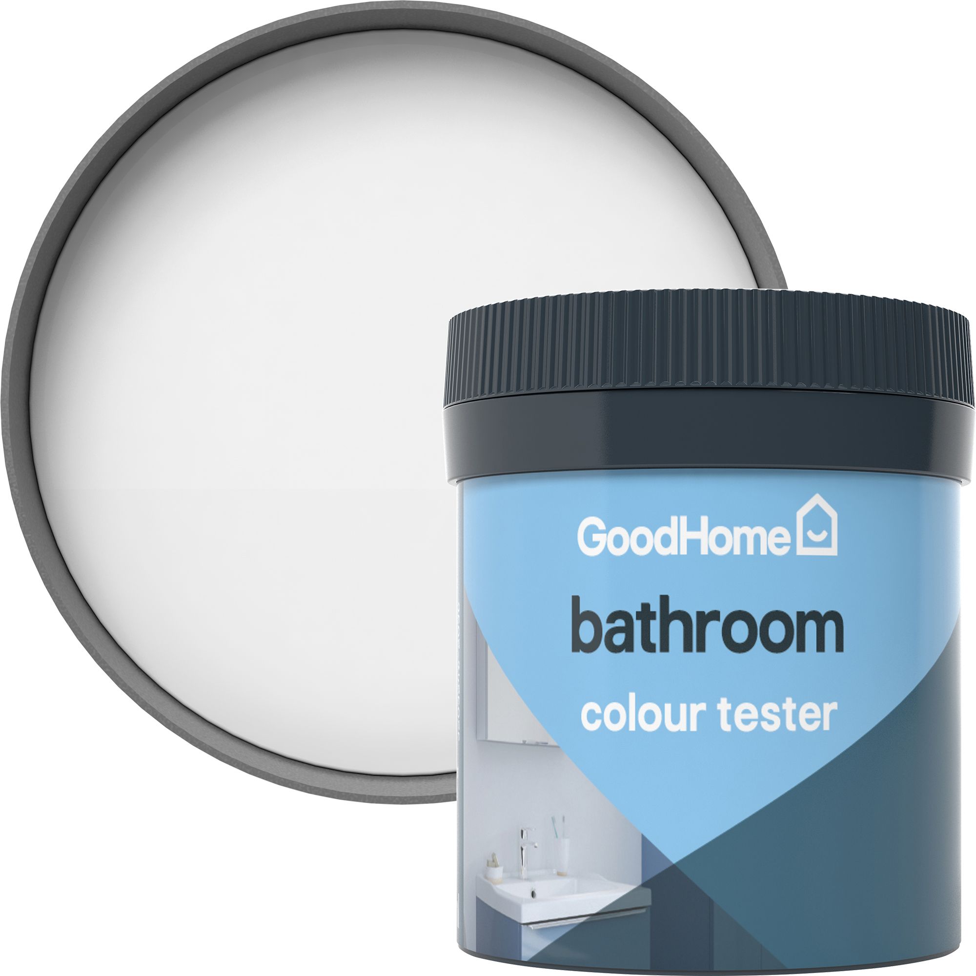 GoodHome Bathroom Alberta Soft sheen Wall & ceiling Emulsion paint, 50ml Tester pot