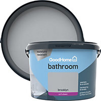 GoodHome Bathroom Brooklyn Soft sheen Emulsion paint, 2.5L