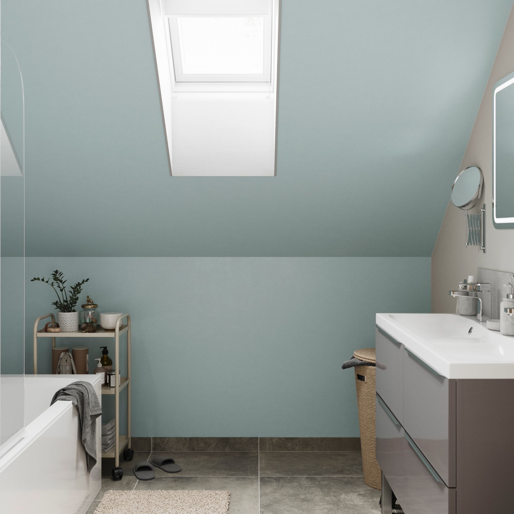 GoodHome Bathroom Clontarf Soft sheen Wall & ceiling Emulsion paint, 2.5L