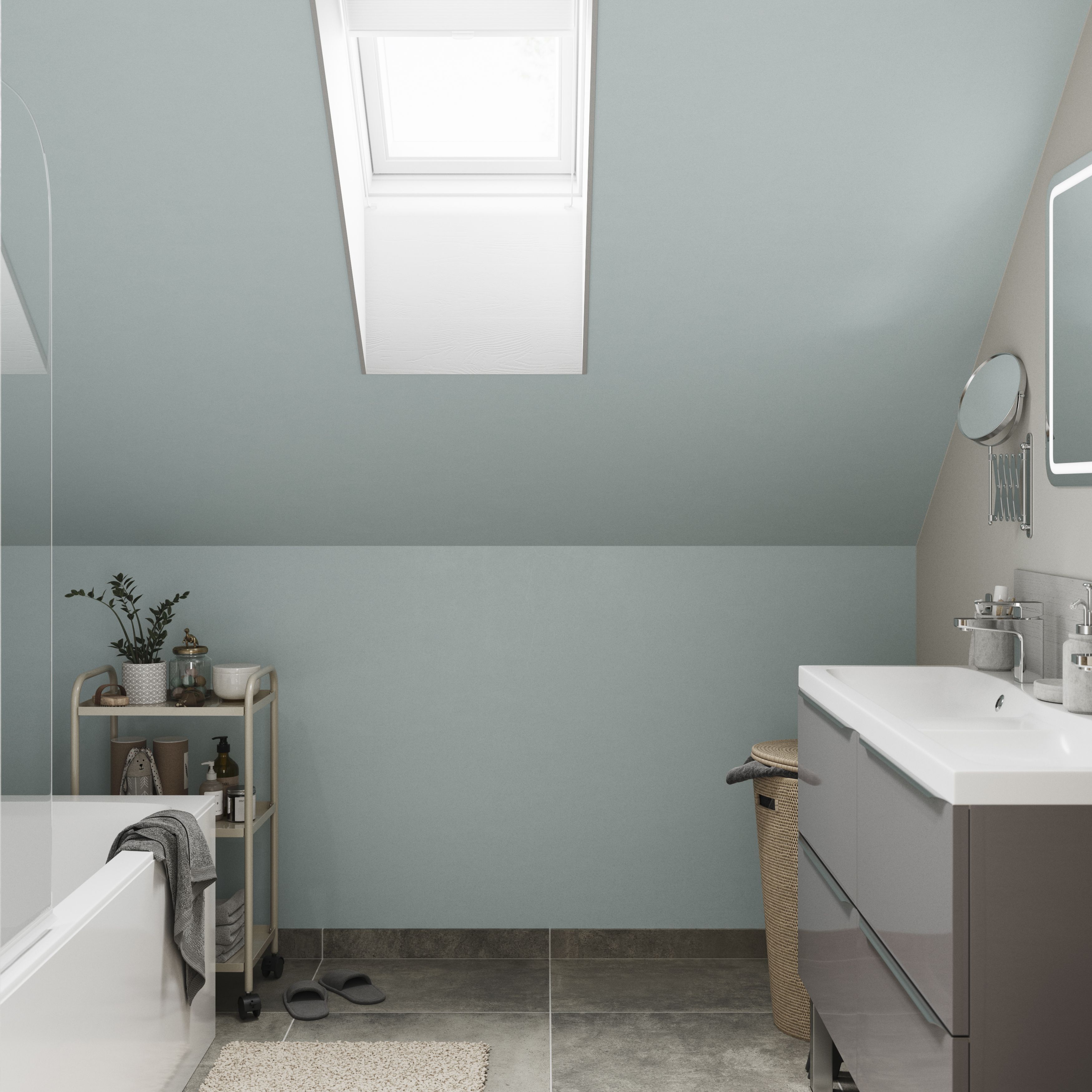 GoodHome Bathroom Clontarf Soft sheen Wall & ceiling Emulsion paint, 2.5L