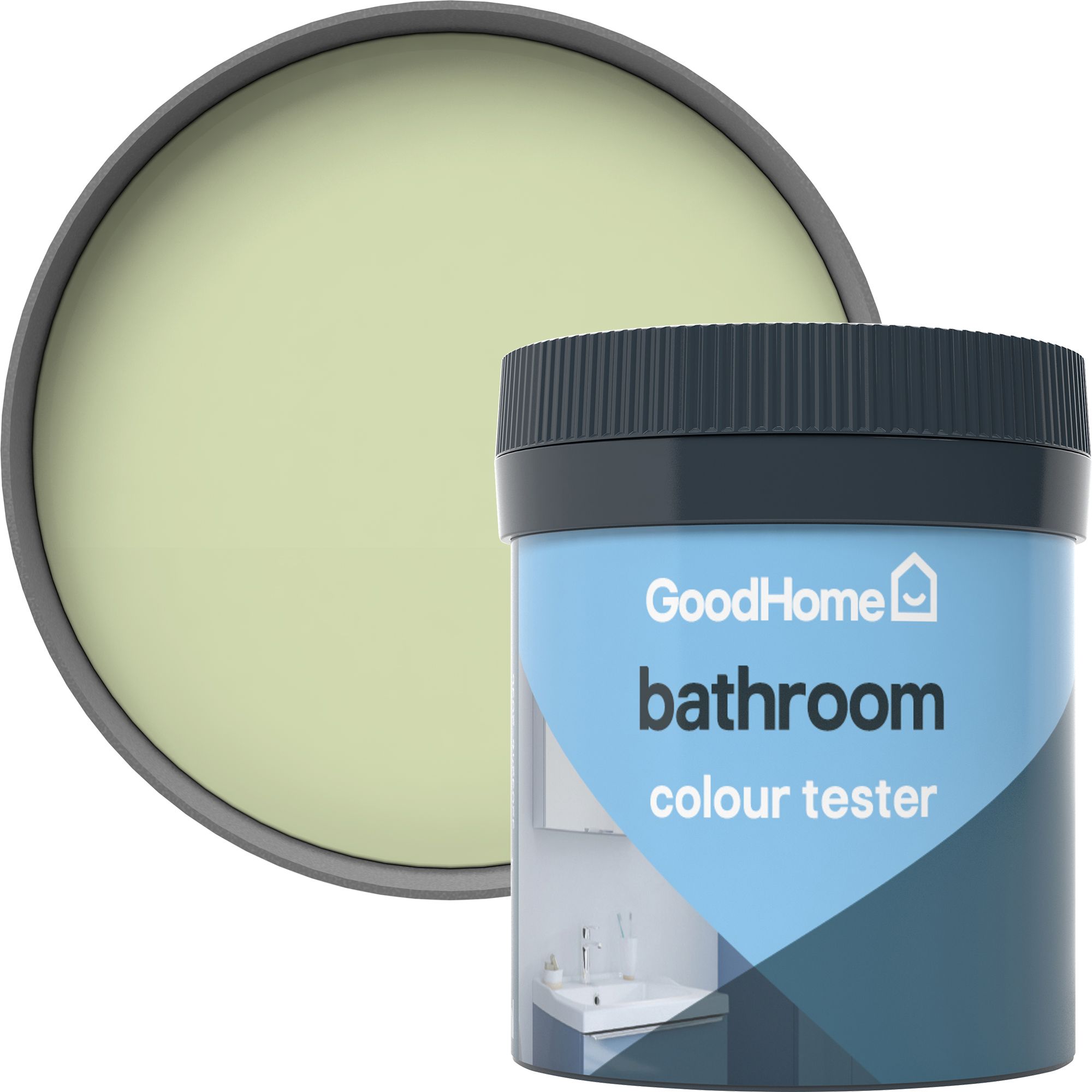 GoodHome Bathroom Galway Soft sheen Wall & ceiling Emulsion paint, 50ml Tester pot