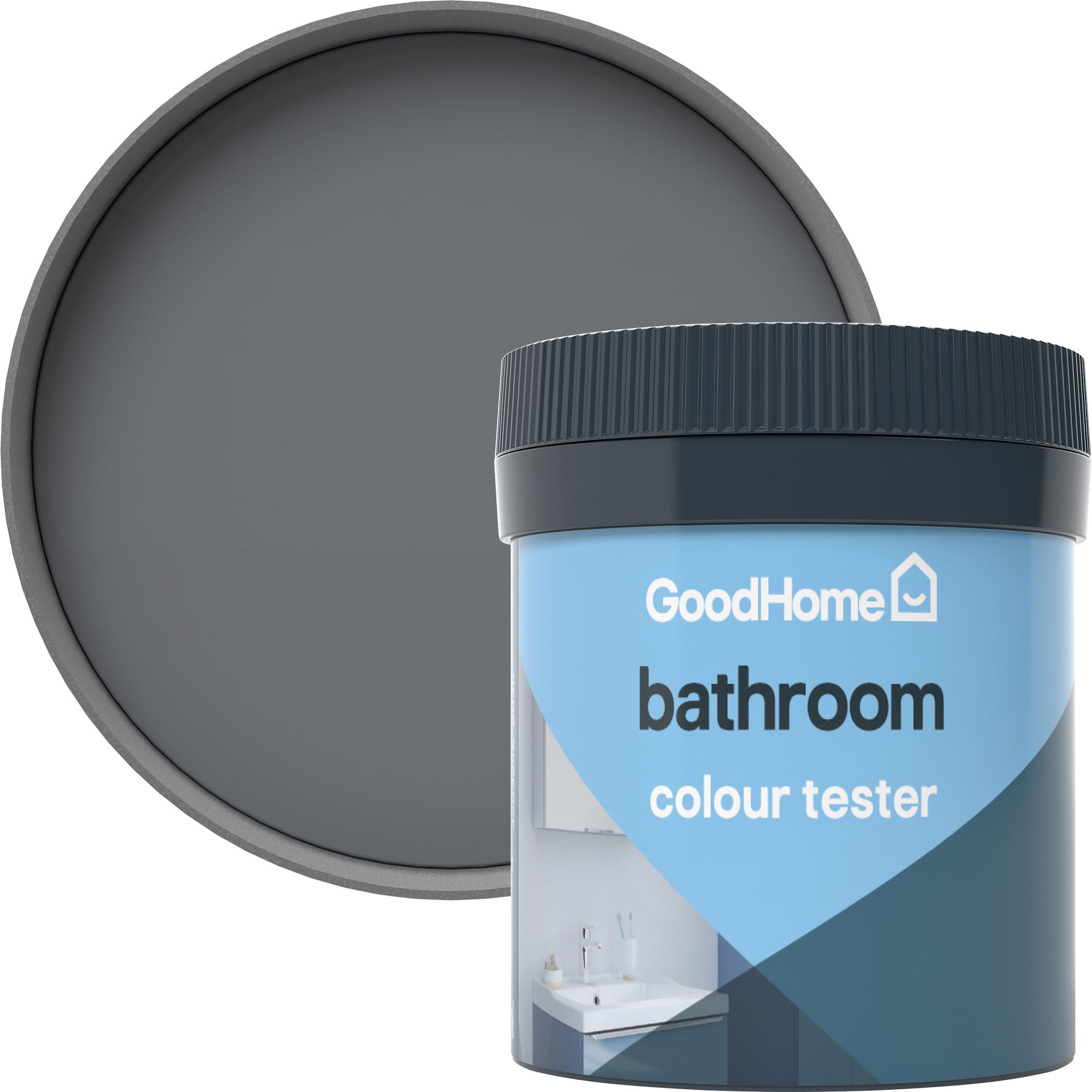 GoodHome Bathroom Hamilton Soft sheen Wall & ceiling Emulsion paint, 50ml Tester pot