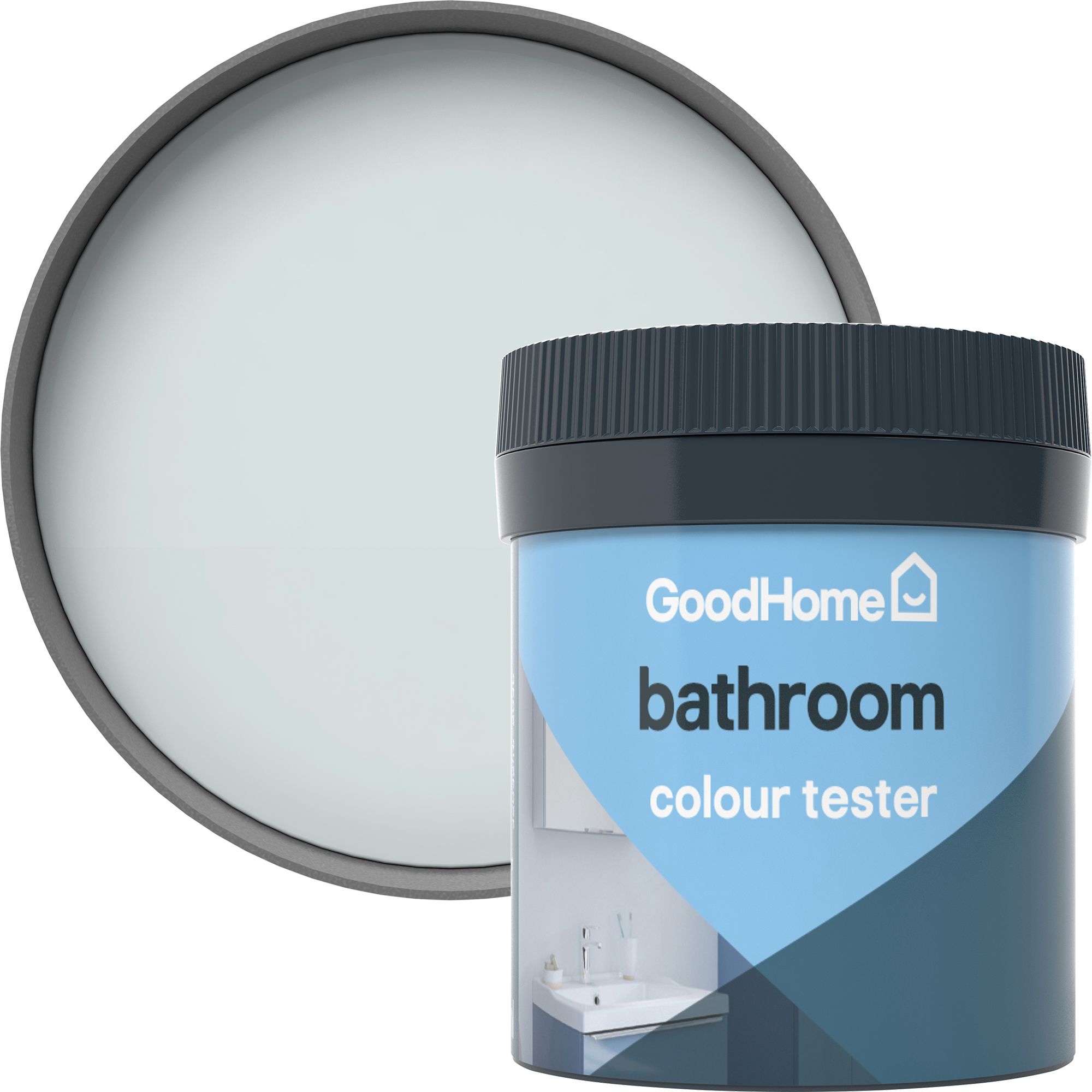 GoodHome Bathroom Hamptons Soft sheen Emulsion paint, 50ml DIY at B&Q