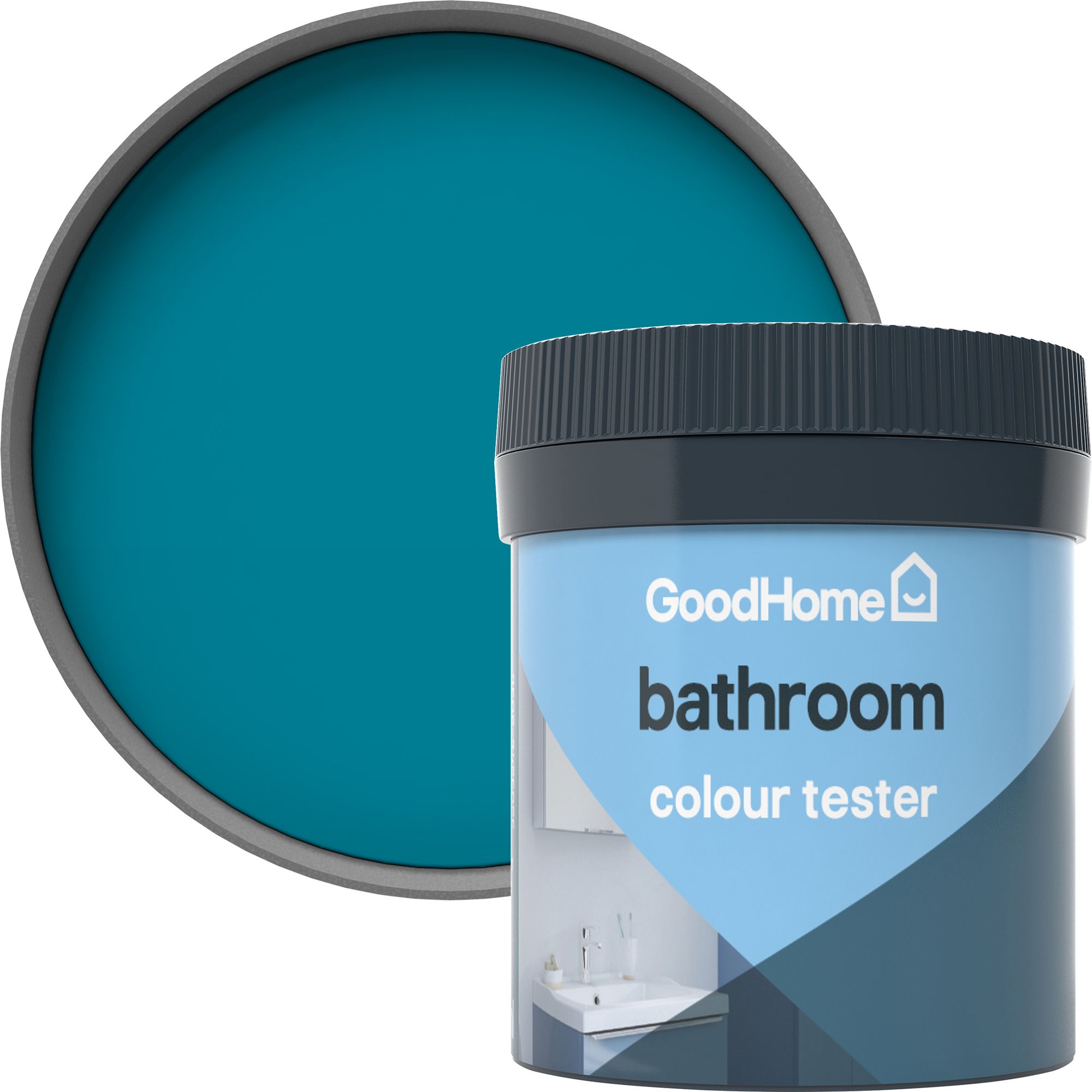GoodHome Bathroom Marseille Soft sheen Wall & ceiling Emulsion paint, 50ml Tester pot