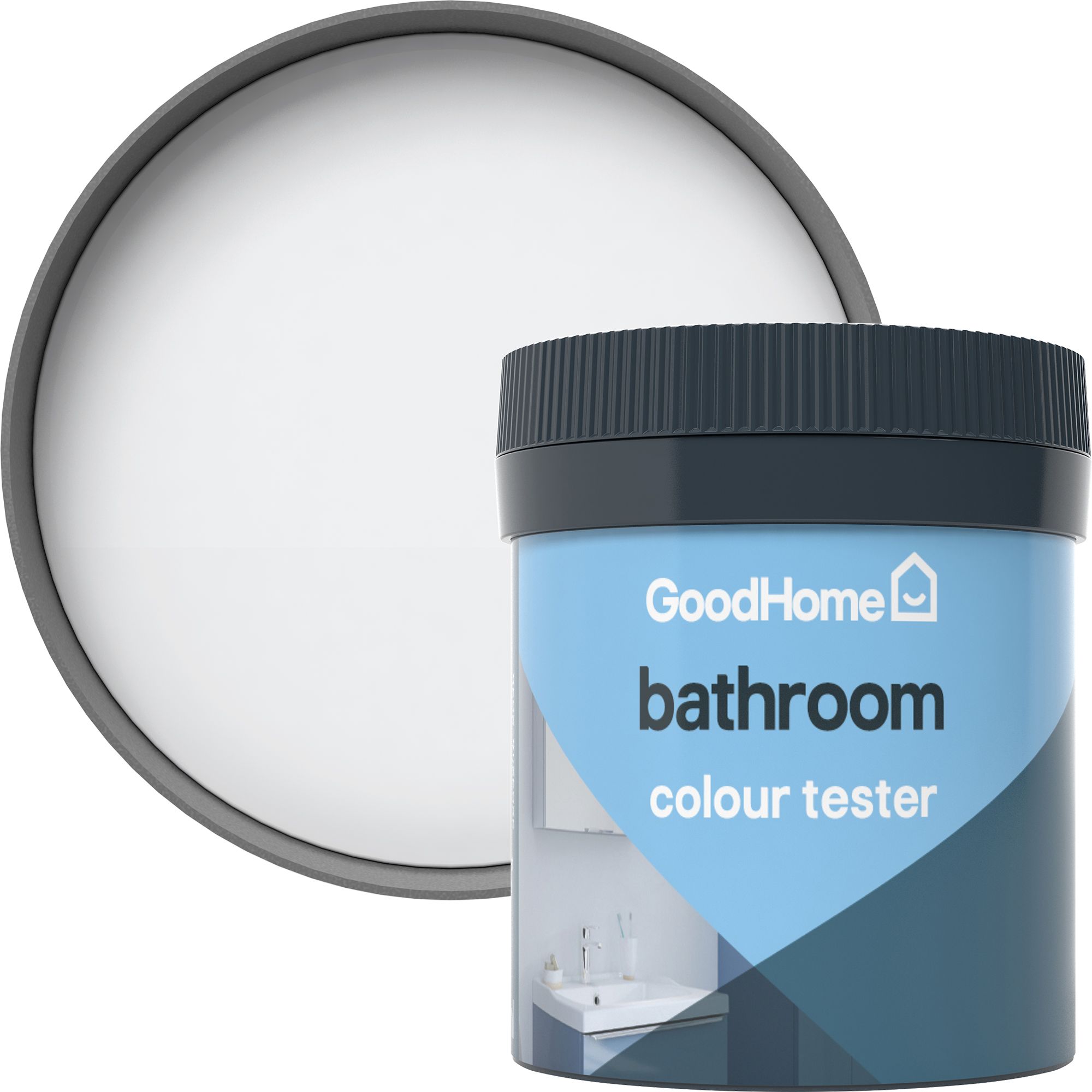 GoodHome Bathroom North pole Soft sheen Emulsion paint, 50ml Tester pot