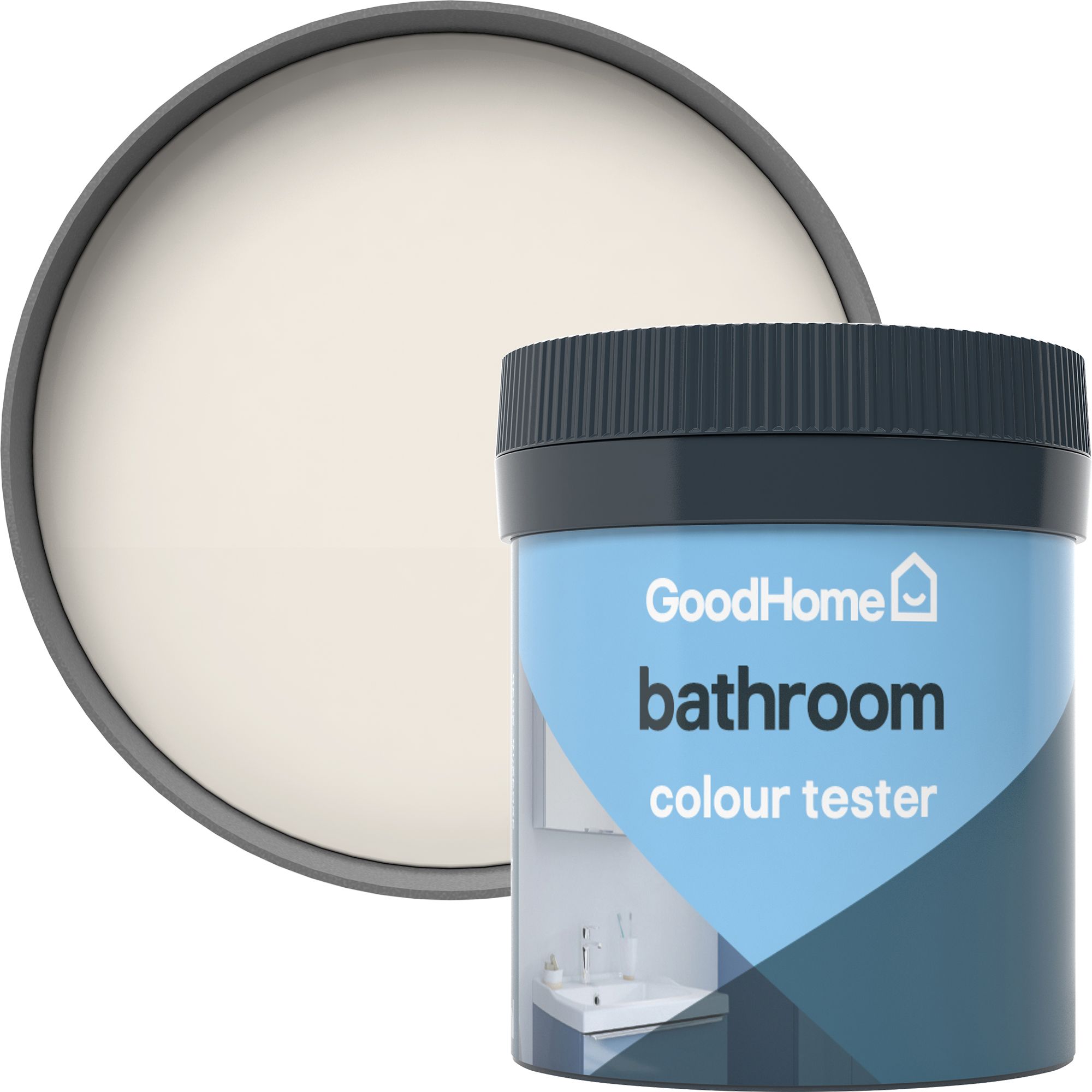 GoodHome Bathroom Ottawa Soft sheen Wall & ceiling Emulsion paint, 50ml ...
