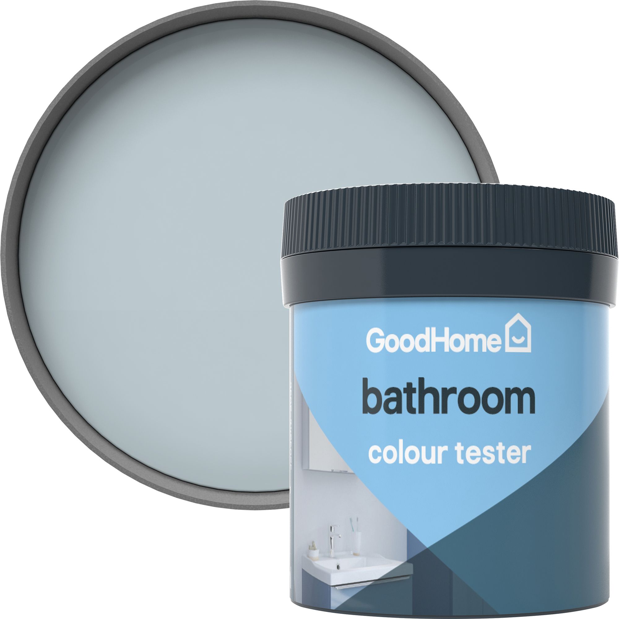 GoodHome Bathroom Toulon Soft sheen Wall & ceiling Emulsion paint, 50ml Tester pot