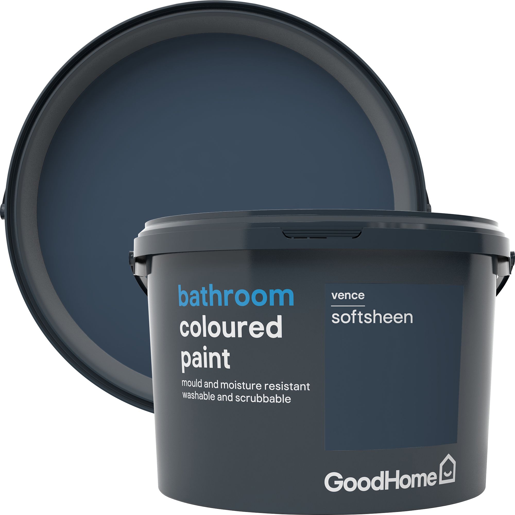 GoodHome Bathroom Vence Soft sheen Emulsion paint, 2.5L DIY at B&Q