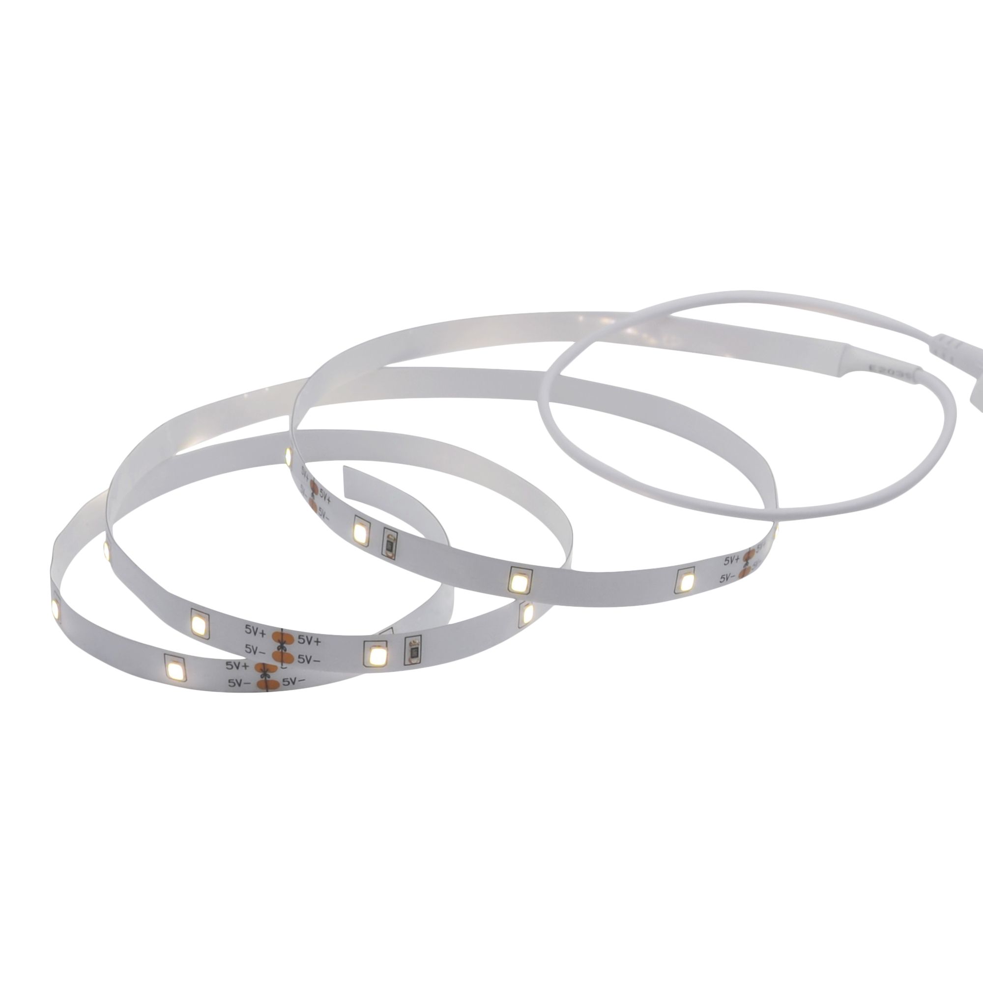 White led strip lights battery deals powered