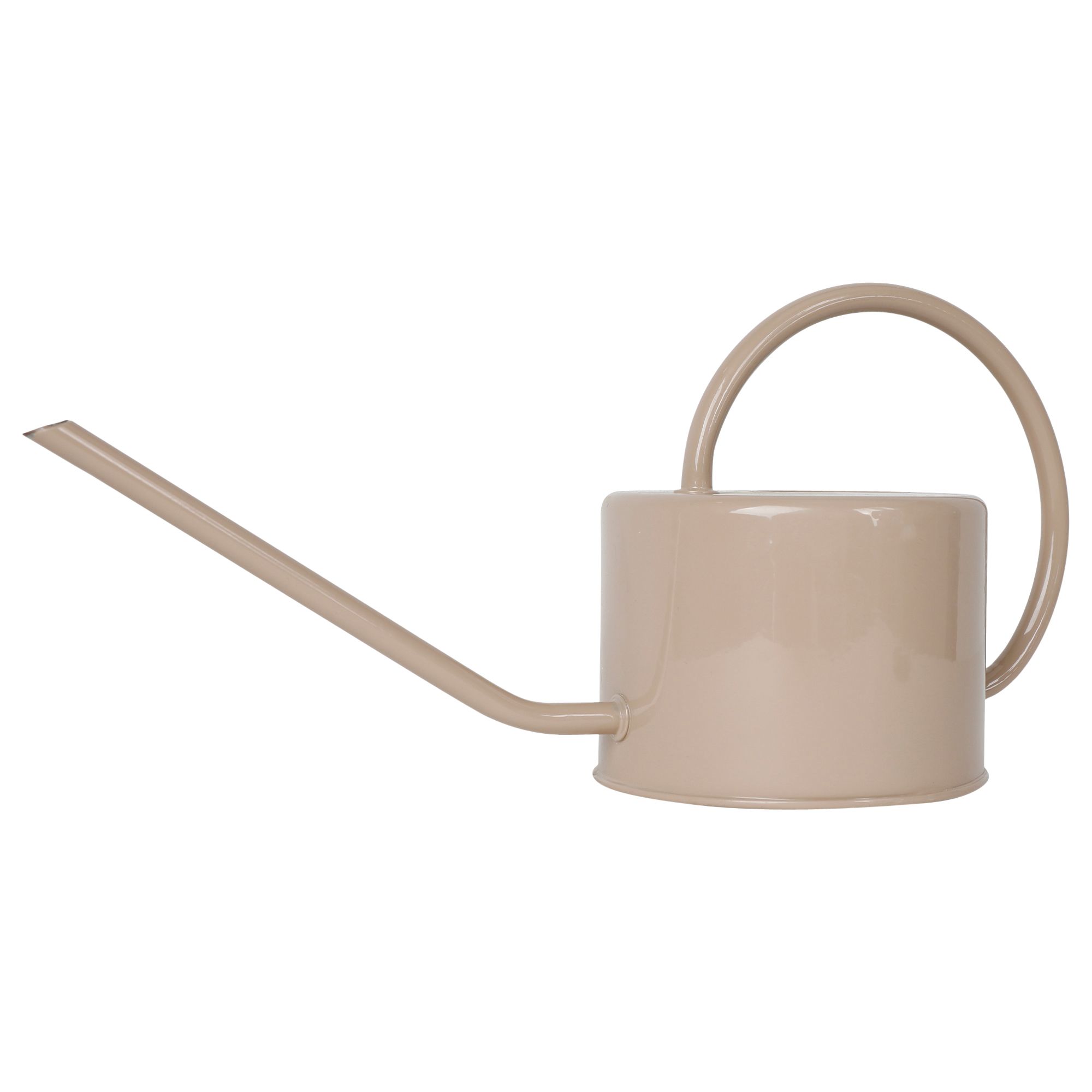 GoodHome Beige Steel Watering can 1L