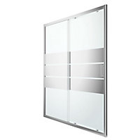GoodHome Beloya 2 panel Framed Sliding Shower Door (W)1600mm