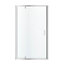 GoodHome Beloya Argenté Silver effect Clear Full open pivot Shower Door (H)195cm (W)120cm