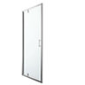 GoodHome Beloya Argenté Silver effect Clear Full open pivot Shower Door (H)195cm (W)90cm