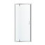 GoodHome Beloya Argenté Silver effect Clear Full open pivot Shower Door (H)195cm (W)90cm
