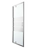 GoodHome Beloya Argenté Silver effect Mirror Strip Full open pivot Shower Door (H)195cm (W)90cm