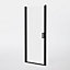 GoodHome Beloya Black Clear Full open pivot Shower Door (H)190cm (W)90cm