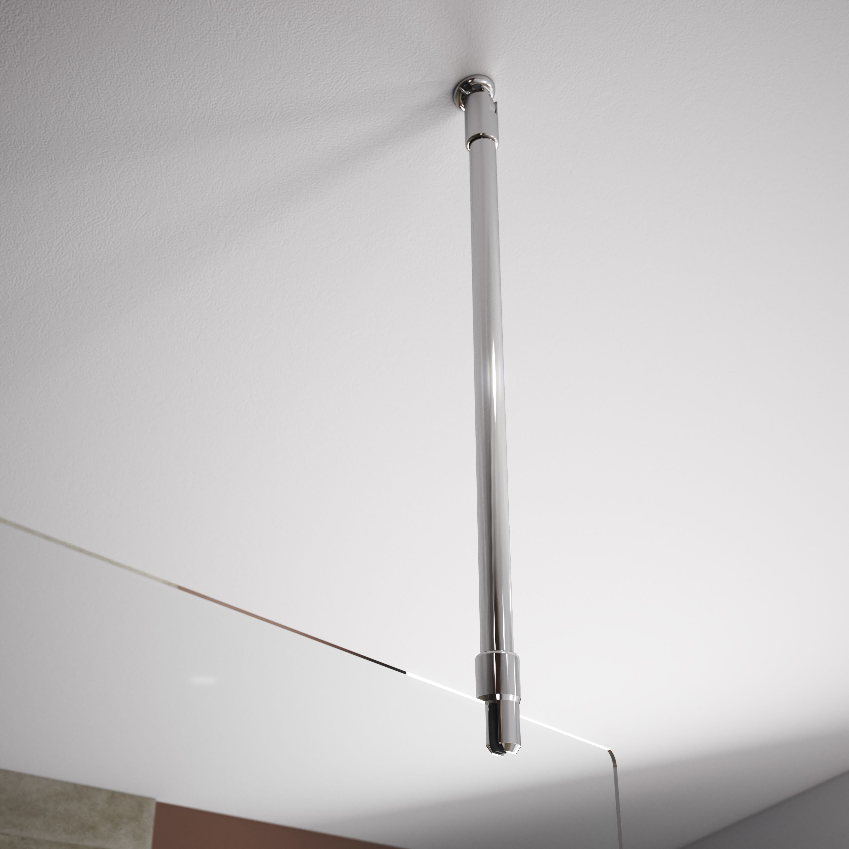 GoodHome Beloya Ceiling-mounted Support bar (L)80cm