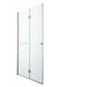 GoodHome Beloya Chrome effect Clear Shower Door (H)195cm (W)120cm