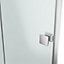 GoodHome Beloya Chrome effect Clear Shower Door (H)195cm (W)120cm
