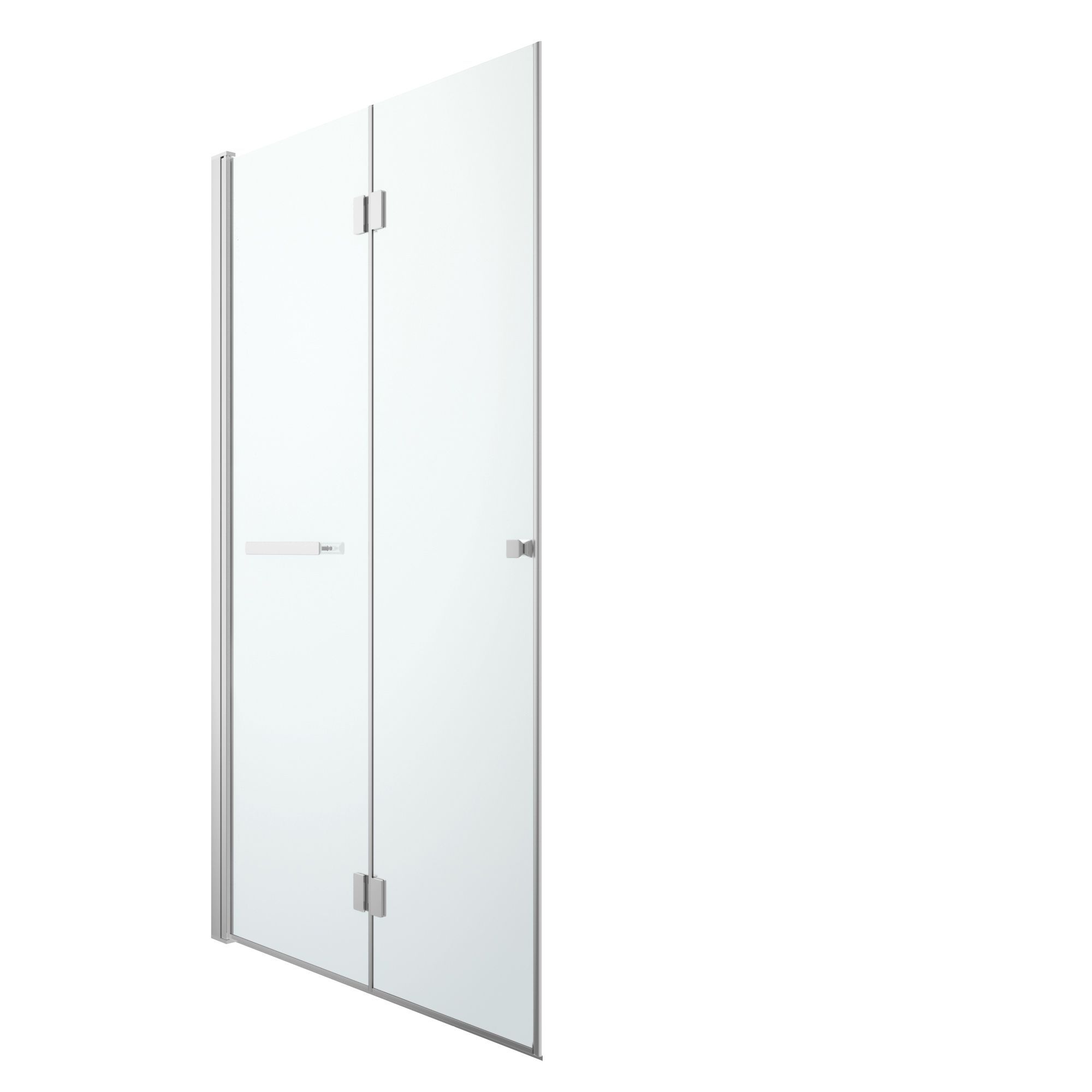 GoodHome Beloya Chrome effect Shower Door 195cm(H) x 120cm(W) DIY at B&Q