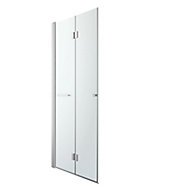 GoodHome Beloya Clear Folding Shower panel (H)1950mm (W)900mm
