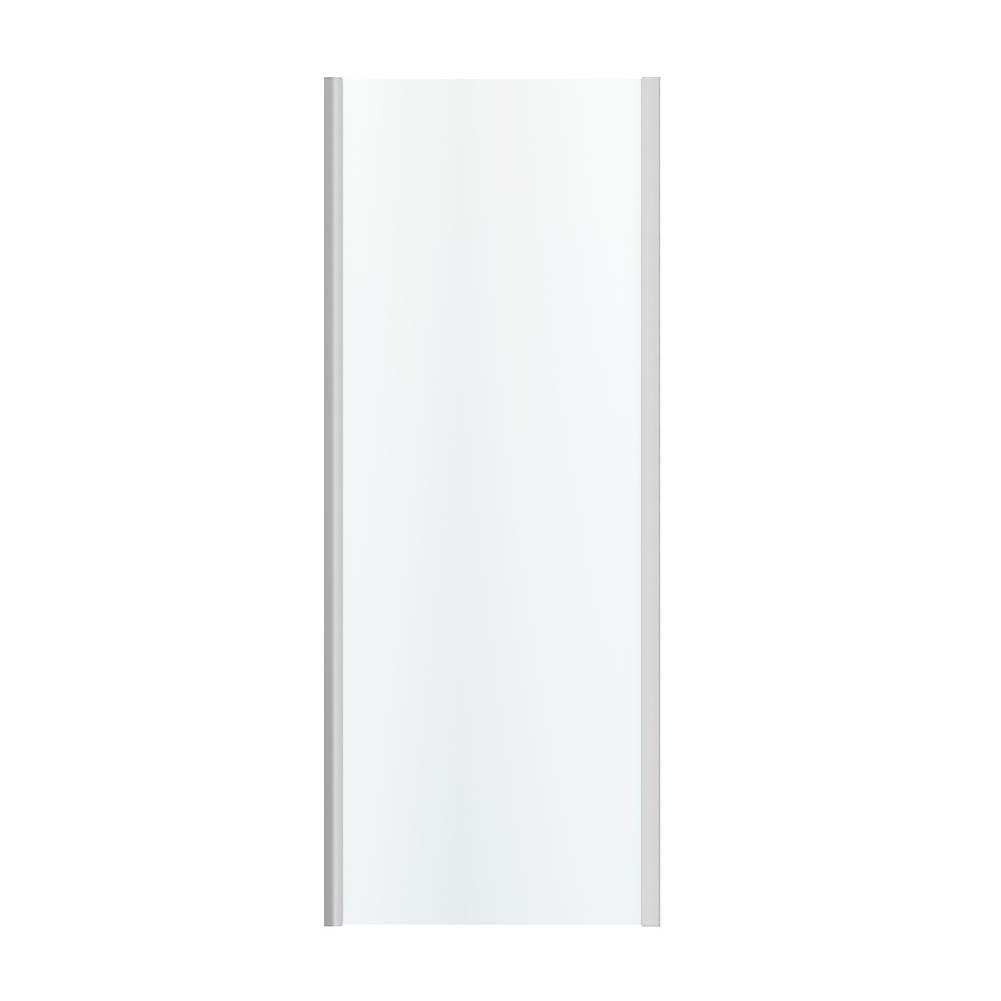 GoodHome Beloya Framed Chrome effect Chrome effect Clear Fixed Shower panel (H)195cm (W)80cm