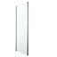 GoodHome Beloya Framed Clear Fixed Shower panel (H)195cm (W)76cm