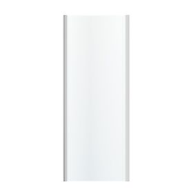 GoodHome Beloya Framed Clear Fixed Shower panel (H)195cm (W)76cm
