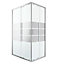 GoodHome Beloya Framed Mirror Silver effect Rectangular Shower enclosure - Corner entry double sliding door (W)120cm (D)80cm