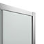 GoodHome Beloya Framed Mirror Silver effect Square Shower enclosure - Corner entry double sliding door (W)80cm (D)80cm