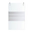 GoodHome Beloya Gloss Chrome effect Fixed Walk-in Shower panel (H)1950mm (W)1185mm (T)11mm