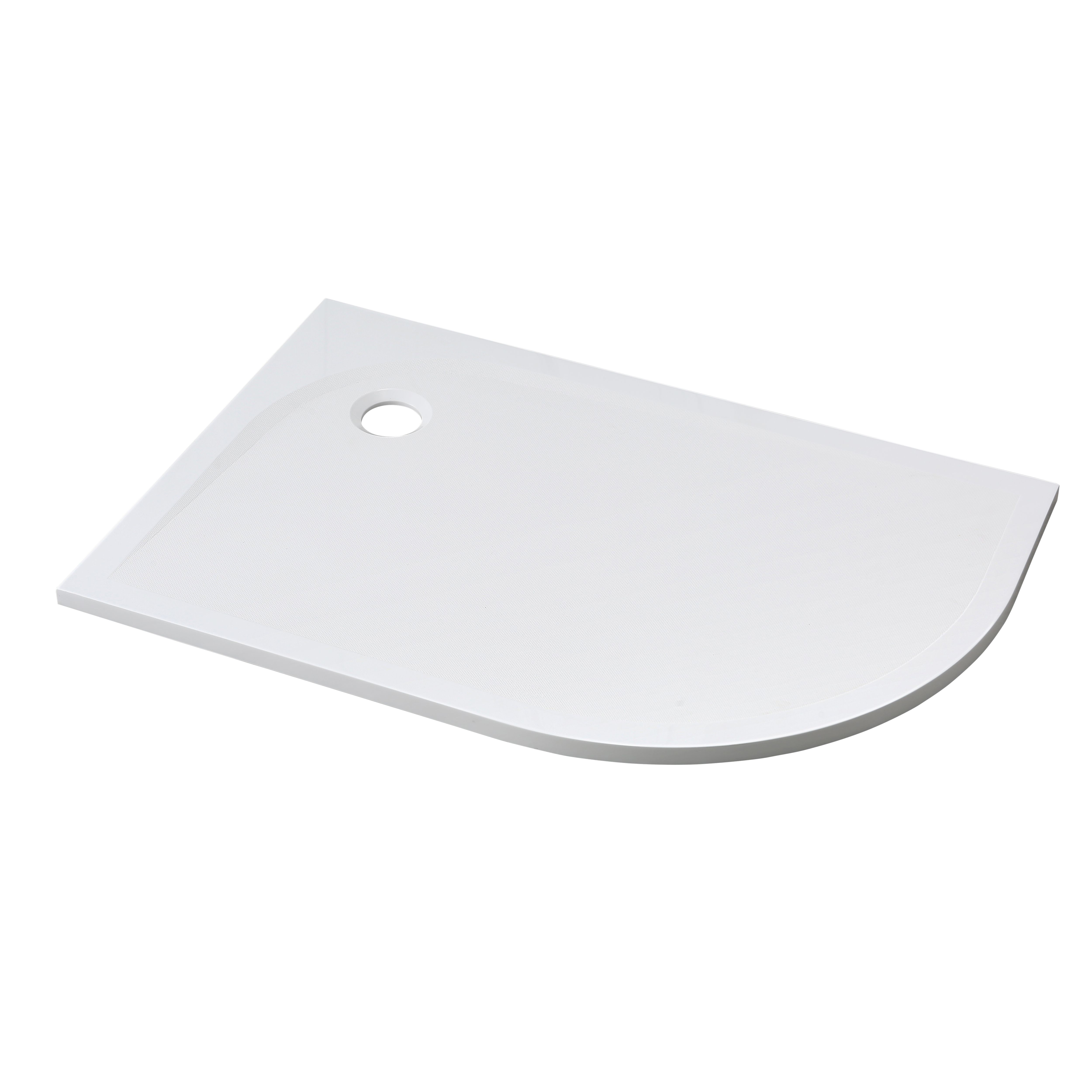 GoodHome Beloya Left-handed Offset quadrant Shower Enclosure & tray with Corner entry double sliding door (W)1000mm (D)900mm