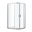 GoodHome Beloya Left-handed Offset quadrant Shower Enclosure & tray with Corner entry double sliding door (W)1200mm (D)900mm